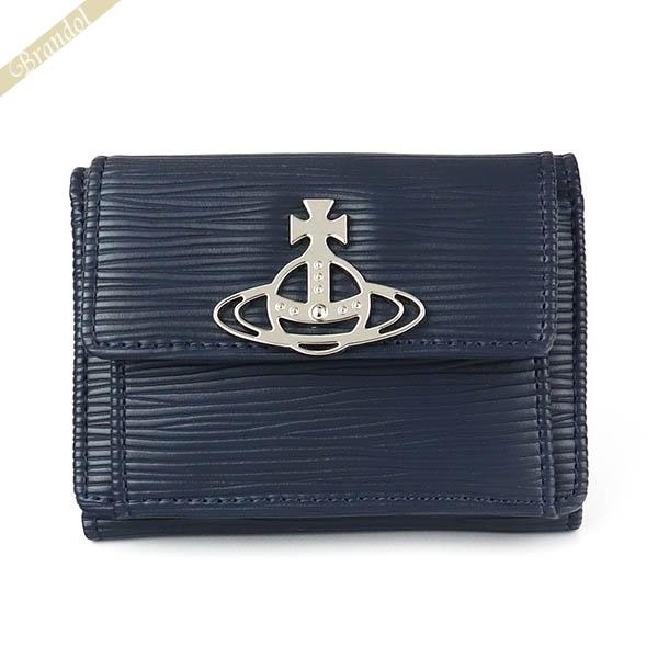 倍倍ストア対象 ヴィヴィアンウエストウッド Vivienne Westwood 三つ折り財布 レディース ネイビー 52010013 POLLY K401 BLUE 倍倍ストア対象 ヴィヴィアンウエストウッド Vivienne Westwood 三つ折り財布 レディース ネイビー 52010013 POLLY K401 BLUE
