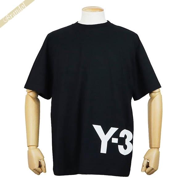 Y-3 / Tシャツ/L/コットン/BLK/HG6093 Y-3 ワイスリー Tシャツ メンズ 半袖 サイド ロゴ XS/S/M/L ブラック