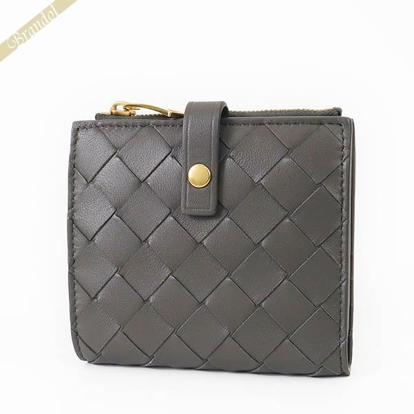 BOTTEGA VENETA 二つ折り財布 グレー 【公式通販】