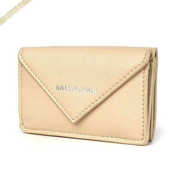 バレンシアガ 三つ折り財布 BALENCIAGA 財布 レディース ペーパー ミニ  