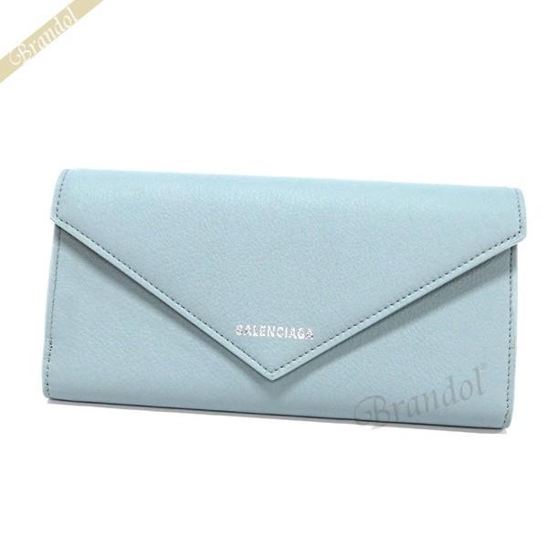 《期間限定P+6%》バレンシアガ 長財布 BALENCIAGA レディース PAPER ペーパー レザー ペールブルー 499207 DLQ0N 4005 《期間限定P+6%》バレンシアガ 長財布 BALENCIAGA レディース PAPER ペーパー レザー ペールブルー 499207 DLQ0N 4005