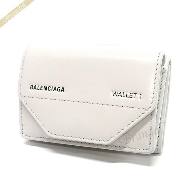 バレンシアガ Balenciaga レディース 三つ折り財布 ロゴ レザー ミニウォレット ホワイト系 0st2n 1260 Bal 0st2n 1260 Brandol 通販 Yahoo ショッピング