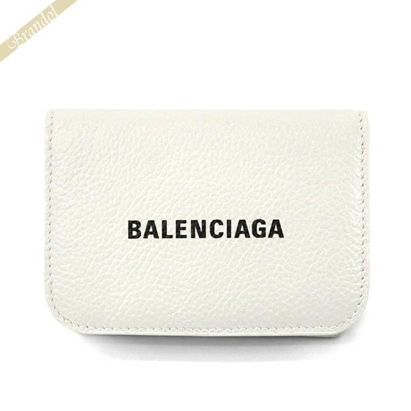 バレンシアガ 三つ折り財布 BALENCIAGA ロゴ キャッシュ ミニ 