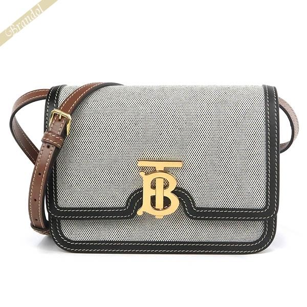 バーバリー ショルダーバッグ BURBERRY レディース TBバッグル グレー