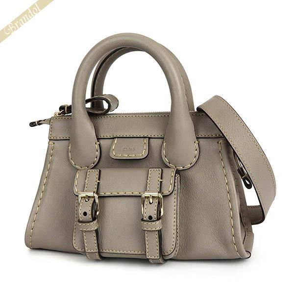 クロエ ショルダーバッグ レディース Chloe EDITH エディス ミニ 2wayバッグ グレージュ CHC21WS451F43 053