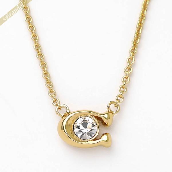 COACH（コーチ） ネックレス COACH Cモチーフ クリスタル ペンダント