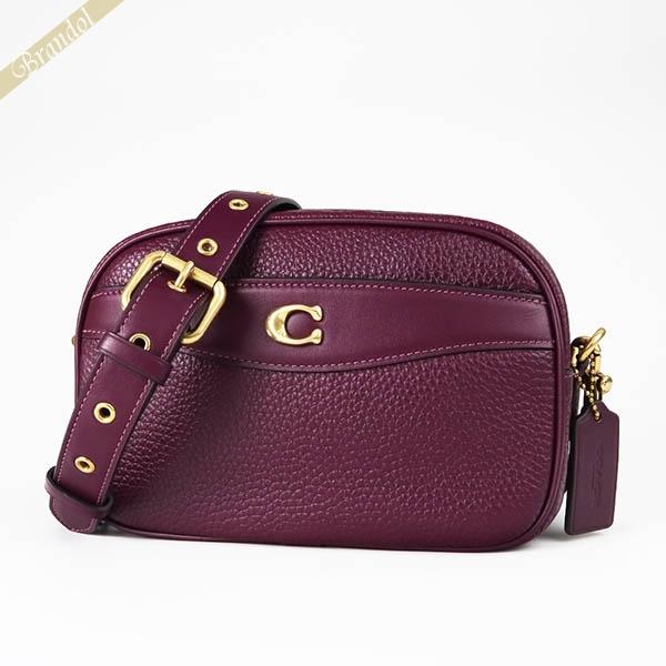 COACH コーチ ショルダーバッグ レディース レザー カメラバッグ  