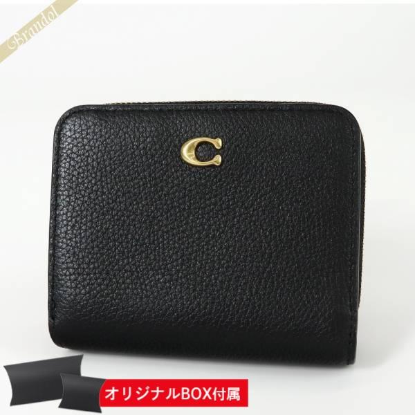 コーチ 二つ折り財布 COACH レディース ビルフォールド ウォレット レザー ブラック CD717 B4/BK