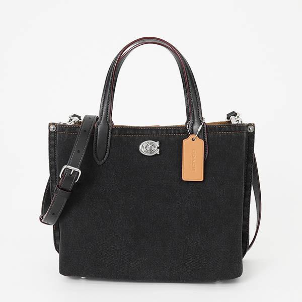COACH コーチ ショルダーバッグ ウィロウ トート 24 デニム 2way COACH コーチ ショルダーバッグ ウィロウ トート 24 デニム 2way