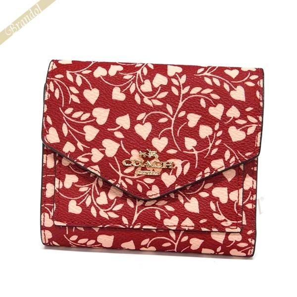 コーチ Coach レディース 三つ折り財布 ハートプリント スモール ウォレット レッド系 F Limxr Co F Limxr Brandol 通販 Yahoo ショッピング