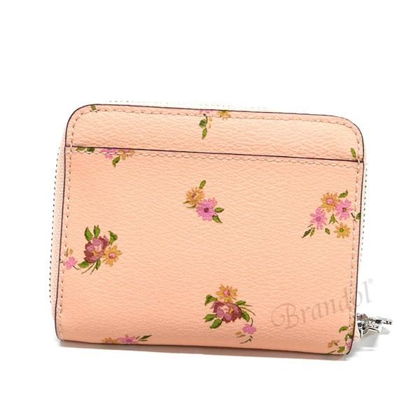 コーチ Brandolのコーチ Coach レディース 財布 二つ折り財布 フラワープリント ミニウォレット 花柄 レディース ピンク F Svm05 コーチアウトレット 在庫品 Co F Svm05 Brandol