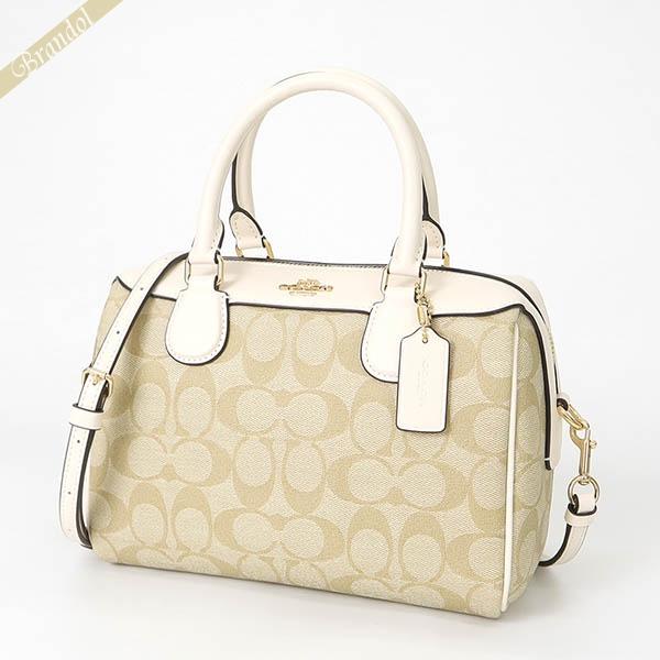 最大10円クーポン コーチ ショルダーバッグ Coach レディース シグネチャー 2way ミニボストン ライトベージュ アイボリー F323 Imdqc Co F323 Imdqc Brandol 通販 Yahoo ショッピング