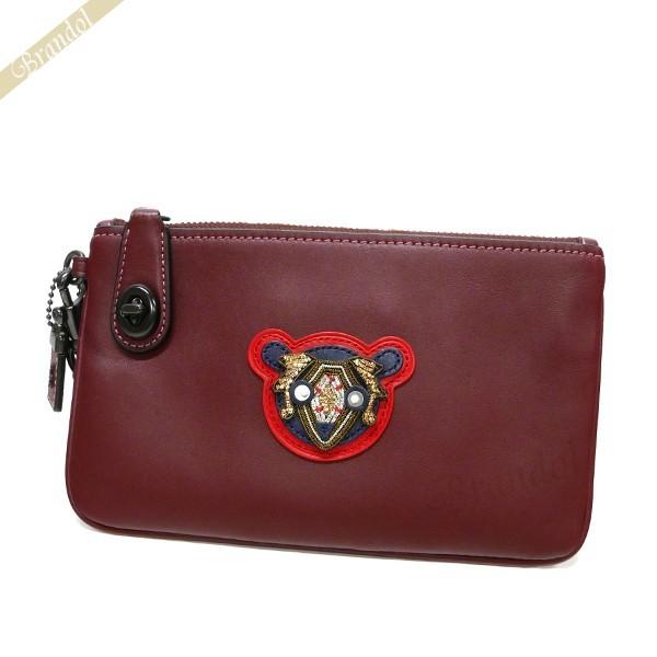 COACH コーチ クラッチバッグ レディース ヴァーシティー パッチ 