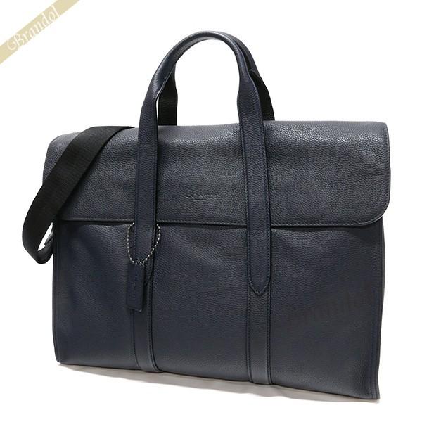 コーチ ビジネスバッグ COACH メンズ メトロポリタン ポートフォリオ レザー 2way ショルダー ネイビー F58097 QBEFU コーチ ビジネスバッグ COACH メンズ メトロポリタン ポートフォリオ レザー 2way ショルダー ネイビー F58097 QBEFU