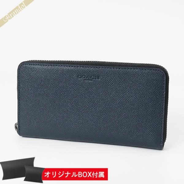 COACH コーチ 長財布 財布 メンズ ラウンドファスナー クロス COACH コーチ 長財布 財布 メンズ ラウンドファスナー クロス