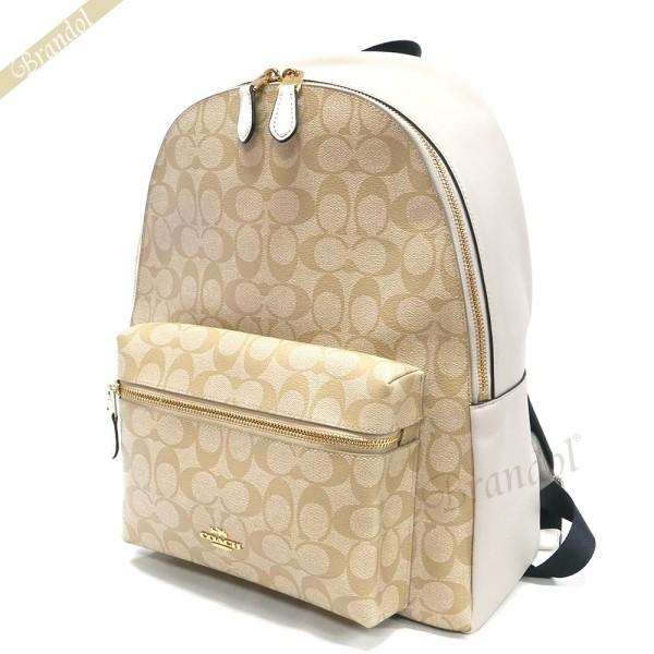 COACH コーチ シグネチャー リュック バックパック F58314 A4収納 COACH コーチ バッグ リュック F58314 ブラウン×ブラック