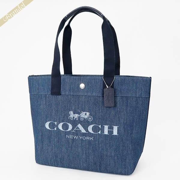 コーチ トートバッグ COACH レディース ロゴ キャンバス デニムトート ブルー系 F67415...