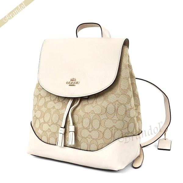 ✨COACH✨コーチ ミニ リュック ショルダーバッグ シボ革 アイボリー ✨COACH✨コーチ ミニ リュック ショルダーバッグ シボ革