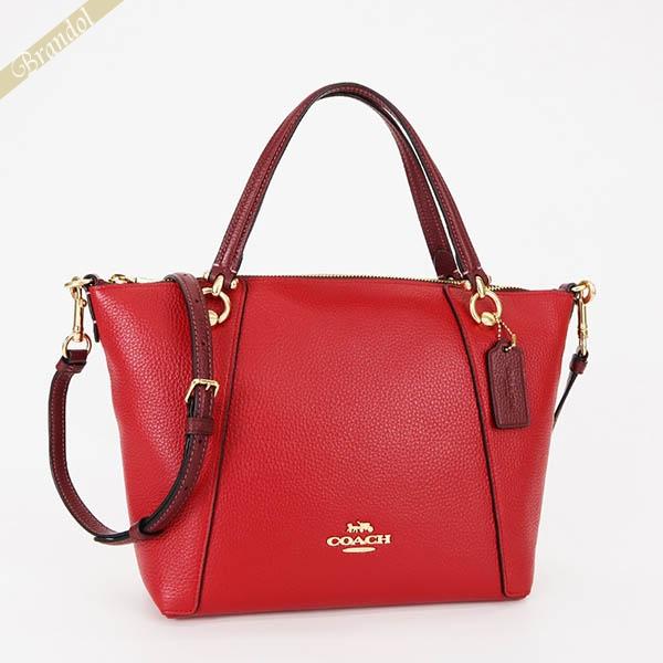 《店内全品_P8倍》コーチ ショルダーバッグ COACH レザー 2way トートバッグ レッド レディース C6841 IMP2Z