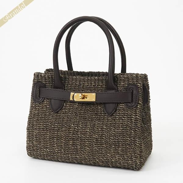 cotto コトゥー かご bag チョコレート ブラウン アバカ 牛革 新品 コトゥー かごバッグ COTTO ミニトートバッグ ブラウン×ブラウン