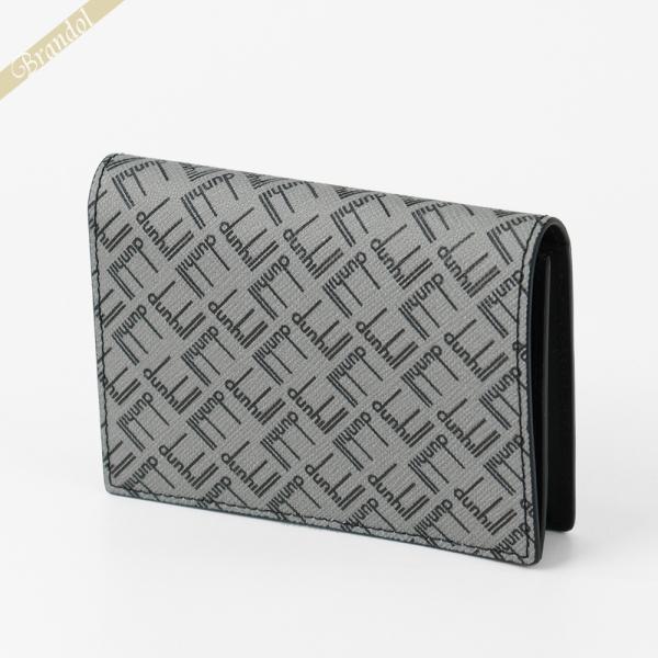 dunhill ダンヒル 名刺入れ シグネチャー柄 カードケース グレー dunhill ダンヒル 名刺入れ シグネチャー柄 カードケース グレー