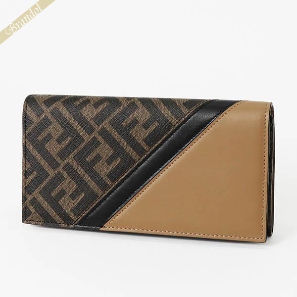 FENDI 《P6倍_29日23:59迄》フェンディ 長財布 FF柄 ズッカ バイ FENDI 《P6倍_29日23:59迄》フェンディ 長財布 FF柄 ズッカ バイ