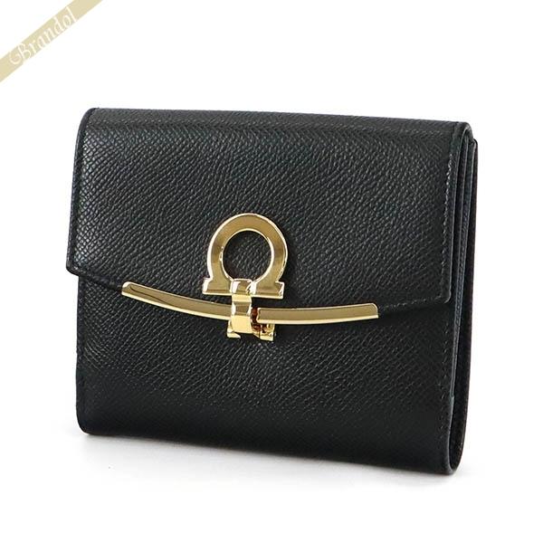 FERRAGAMO（フェラガモ） 二つ折り財布 レディース ガンチーニ レザー