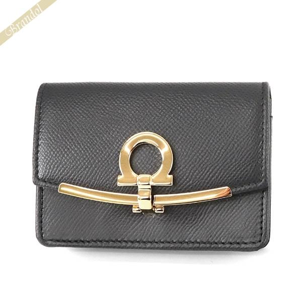 希少色 極美品】フェラガモ ガンチーニ カードケース ケース