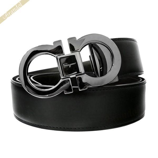 フェラガモ Ferragamo メンズ ベルト ダブルガンチーニ レザー リバーシブル フリーサイズ ブラック ブラウン 67 9535 Fr 67 9535 Brandol 通販 Yahoo ショッピング