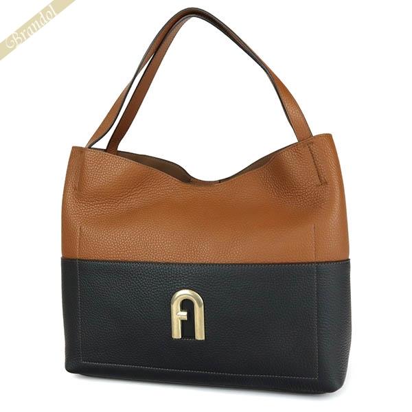 FURLA フルラ トートバッグ レディース レザー バイカラー ラージ 