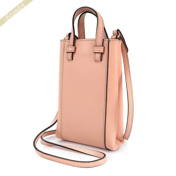 FURLA フルラ ショルダーバッグ MIASTELLA 縦型クロスボディ ピンク系 