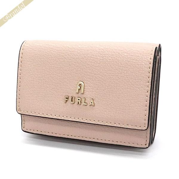 FURLA 三つ折り財布 ピンクベージュ Amazon | [フルラ]三つ折り財布