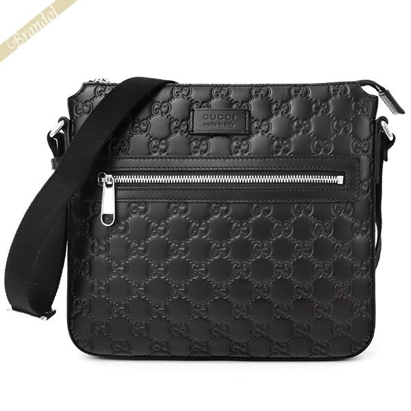 最大1500円クーポン グッチ Gucci メンズ ショルダーバッグ シグネチャー レザー メッセンジャーバッグ ブラック Cwcbn 1000 Gu Cwcbn 1000 Brandol 通販 Yahoo ショッピング