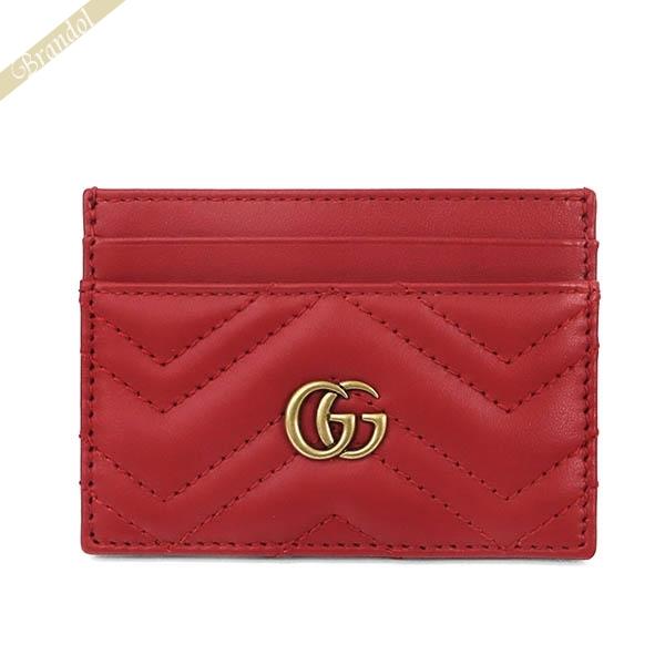 GUCCI グッチ カードケース レディース GGマーモント レザー 定期入れ 