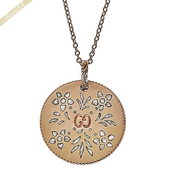 GUCCI グッチ ネックレス レディース K18 アイコンブルーム サークル 