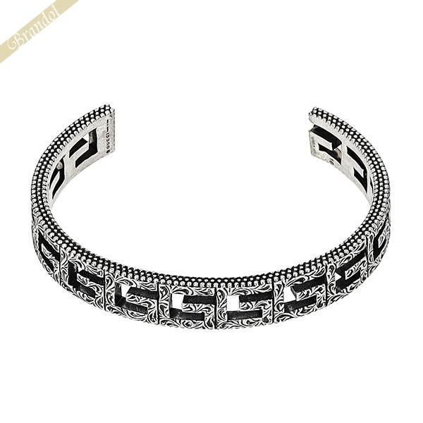 GUCCI グッチ バングル スクエアG カットアウト クローム GUCCI グッチ バングル スクエアG カットアウト クローム