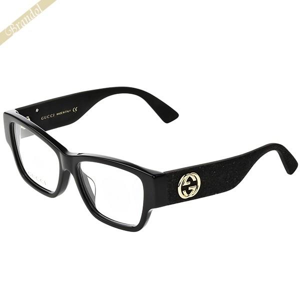 GUCCI グッチ メガネフレーム レディース スクエア型 インター  