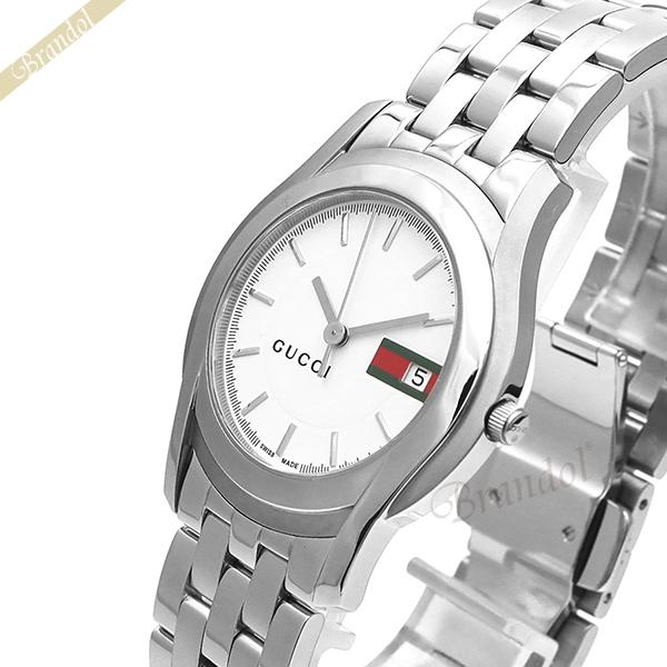 最大1000円クーポン グッチ Gucci メンズ 腕時計 Gクラス G Class 35mm ホワイト シルバー Ya Gu Ya Brandol 通販 Yahoo ショッピング