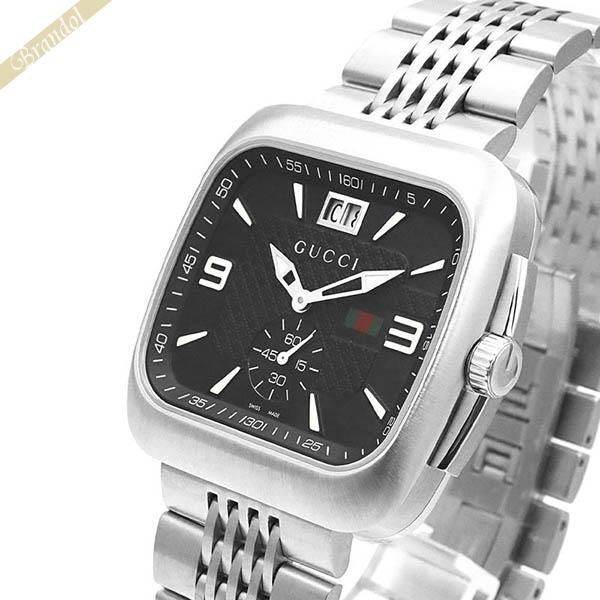 GUCCI（グッチ） 腕時計 メンズ クーペ Coupe 44mm ブラック シルバー