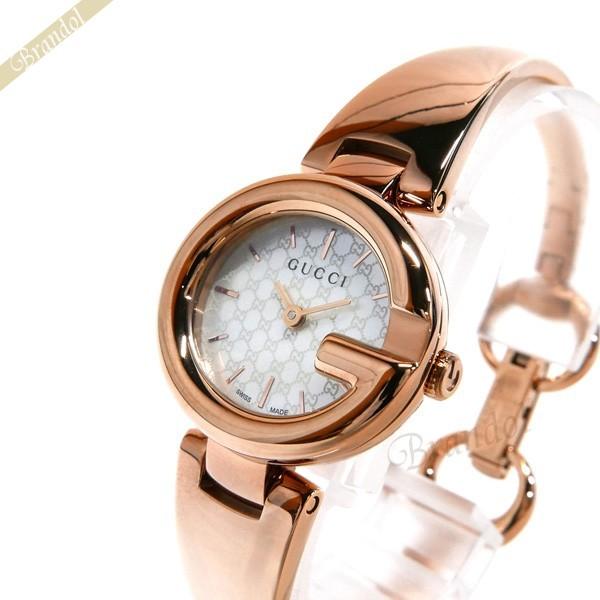 最大10円クーポン グッチ Gucci レディース腕時計 グッチシマ ホワイトシェル ピンクゴールド Ya Gu Ya Brandol 通販 Yahoo ショッピング
