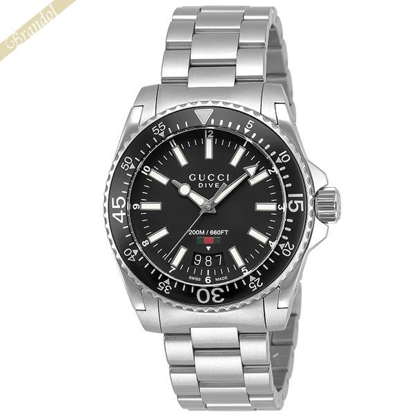 GUCCI（グッチ） 腕時計 メンズ DIVER ダイバー 39.5mm ブラック