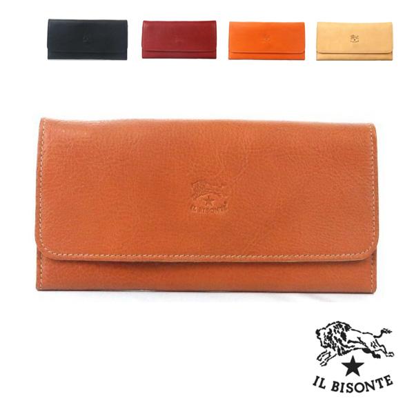 イル ビゾンテIL BISONTE長財布ルビーレッドC0775