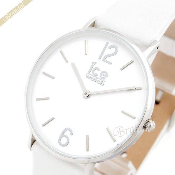 倍倍 5 アイスウォッチ 腕時計 Ice Watch メンズ レディース アイスシティ タンナー 36mm ホワイト シルバー Ct Wsr 36 L 16 Iw Ct Wsr 36l 16 Brandol 通販 Yahoo ショッピング