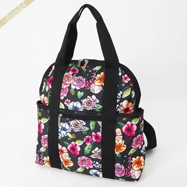【美品】 レスポートサック DOUBLE TROUBLE BACKPACK 花柄 Double Trouble Backpack - Tapestry Flower print – LeSportsac