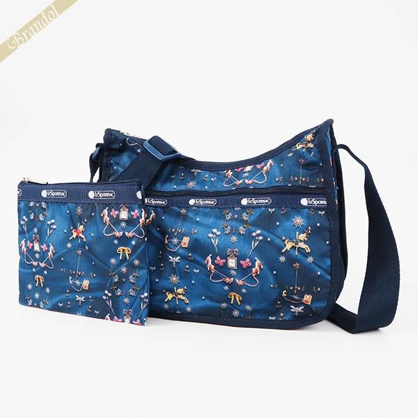 【LeSportsac】クラシックホーボーショルダーバッグ 光沢・型押し柄 LeSportsac レスポートサック ショルダーバッグ CLASSIC HOBO