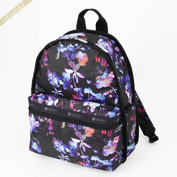 新品　LeSportsac レスポートサック　花柄　リュック　黒 LeSportsac（レスポートサック） リュックサック LeSportsac BASIC