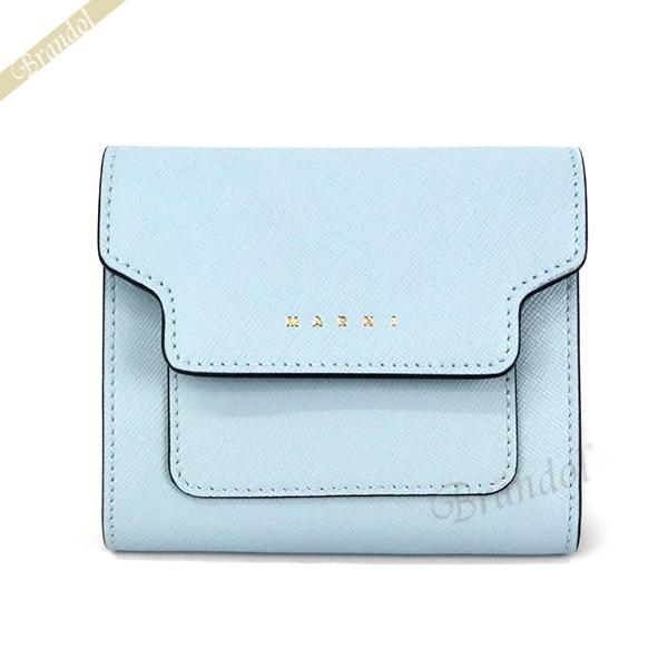MARNI マルニ 二つ折り財布 レディース サフィアーノレザー