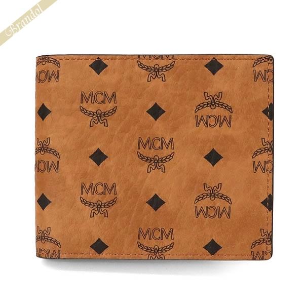 MCM エムシーエム 二つ折り財布 メンズ ヴィセトス柄 モノグラム 