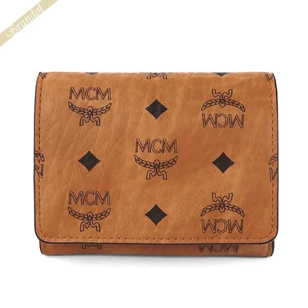 エムシーエム 三つ折り財布 MCM ヴィセトス柄 モノグラム ライト 