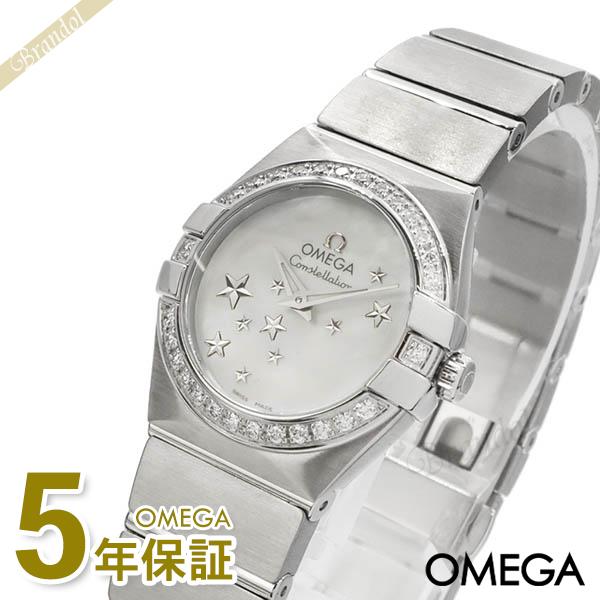 オメガ 腕時計 OMEGA レディース Constellation コンステレーション 24mm ホワイトパール シルバー 123.15.24.60.05.003□